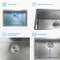 Kibi 30in Handcrafted 316 Stainless Steel 16 Gauge Single Bowl Workstation Undermount Kitchen Sink K3-S30T - alternate 8